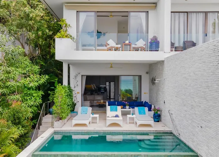Shades Of Blue - Modern Sea View 4 Bed Pool Villa