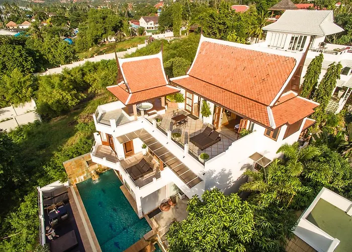 Thai Heritage Villa Melitta Bangrak Bohput, Beach, Pool, Seaviews, 6-Suite, Full Villa, Luxury, Aaa Location Koh Samui