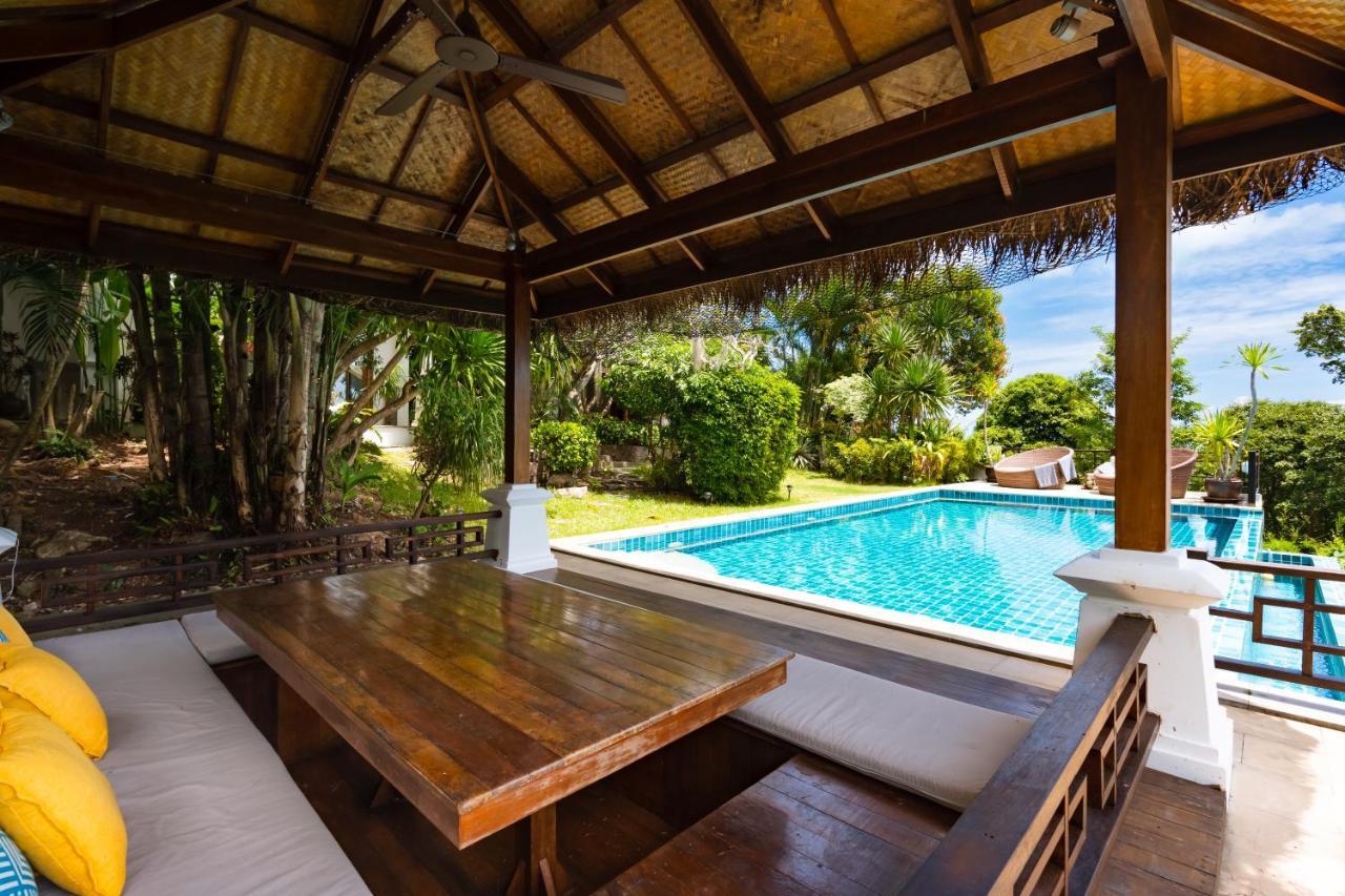 Balinese Style Pool With Panoramic Sea View Villa Koh Samui