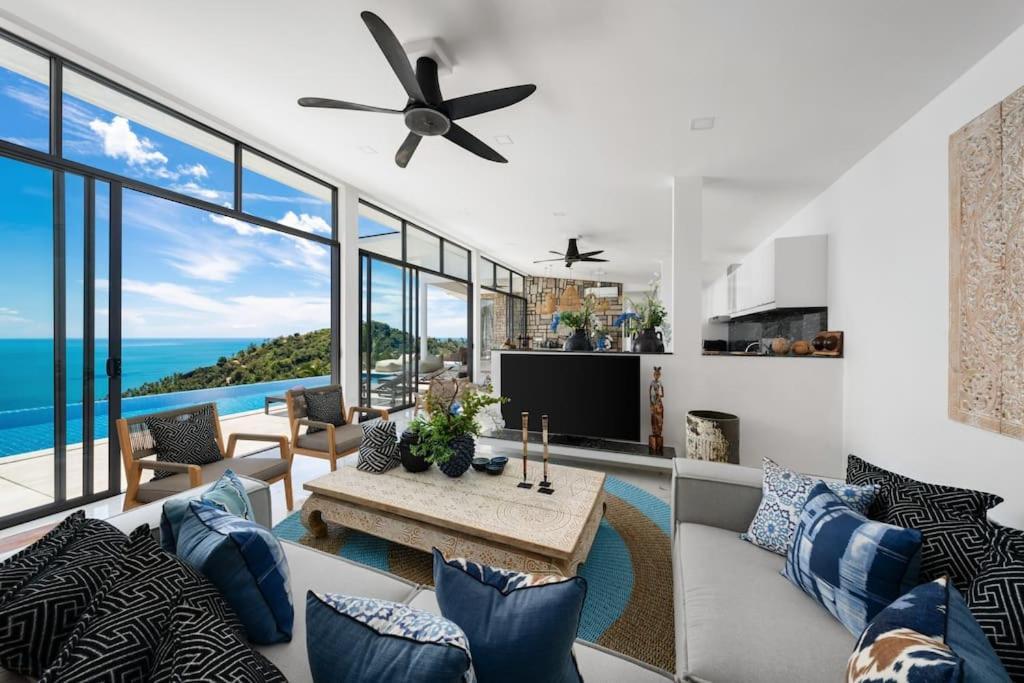 Vila Luxury Blue Coco Sea View - 4x4 Suv Included Koh Samui