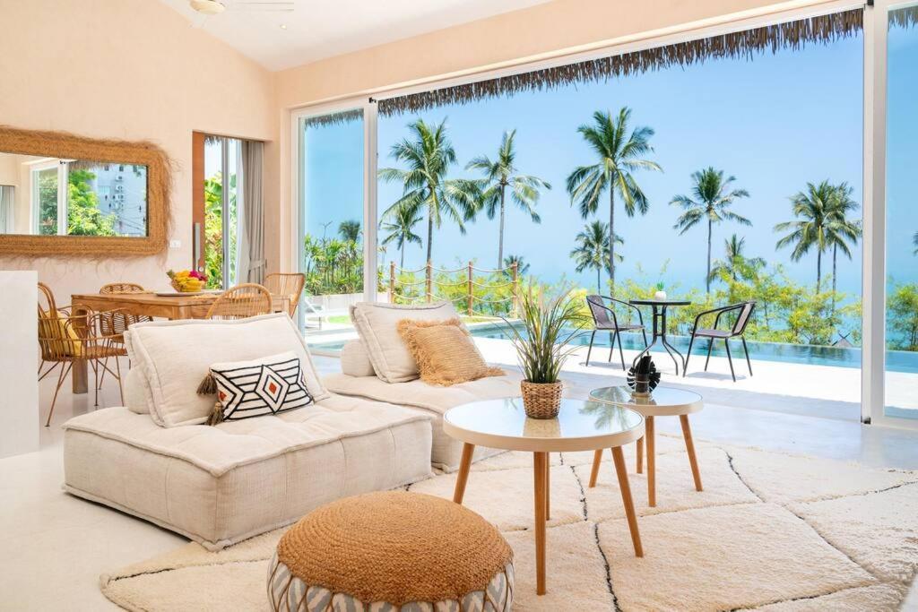 Villa Boho Sea View Villa-tranquil 2br Escape Kbr19 Amphoe Koksamui