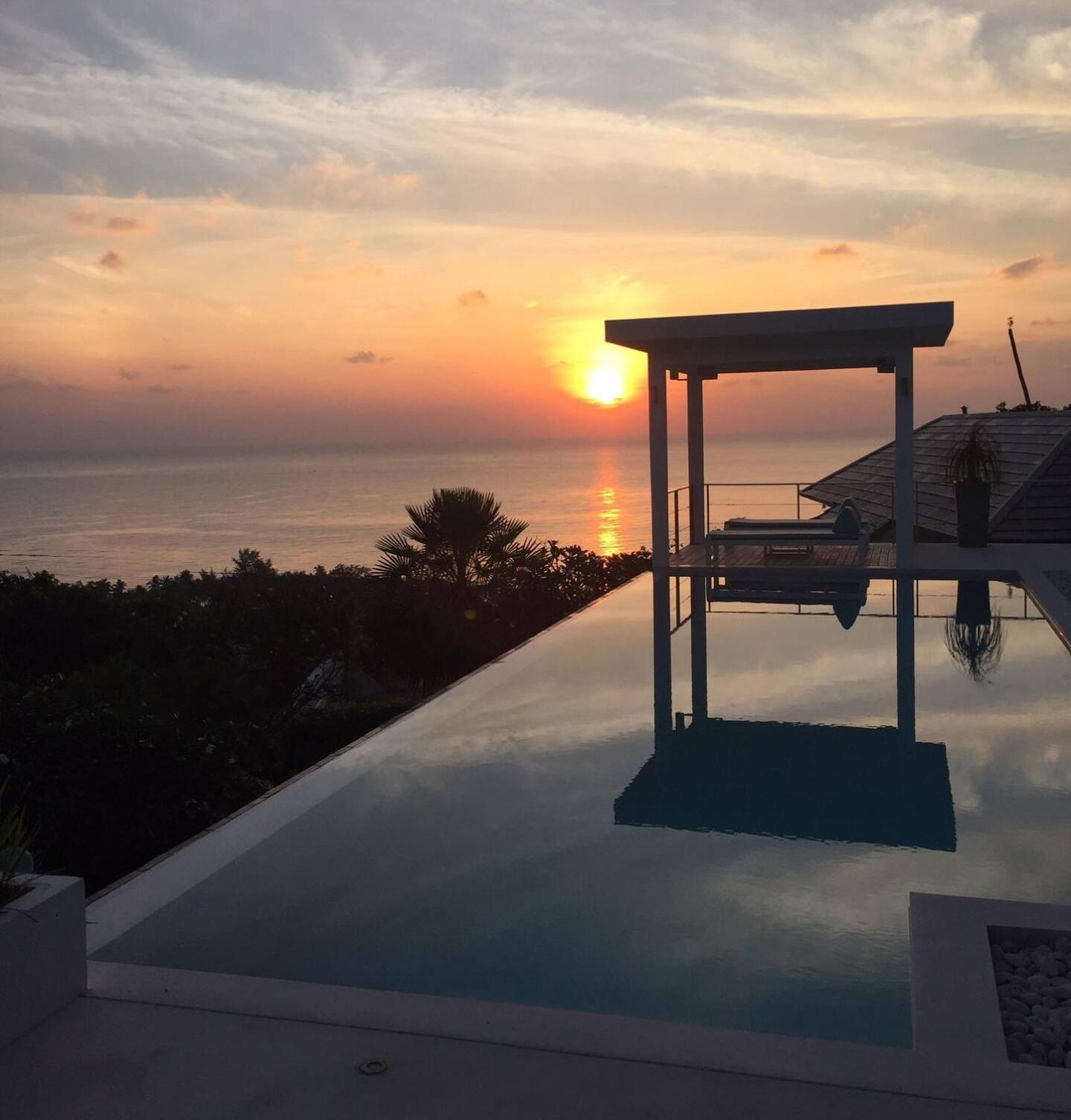Villa Amazing Sunset View And Near To The Amphoe Koksamui