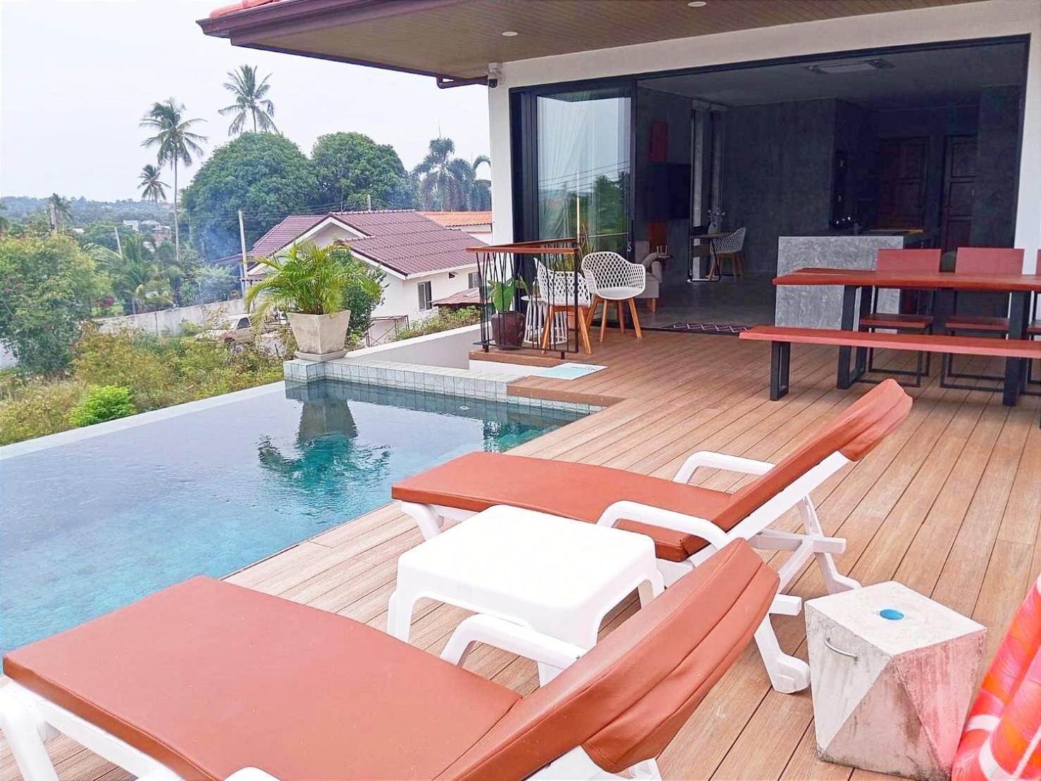 Villa Big Leaf Mountain View Amphoe Koksamui