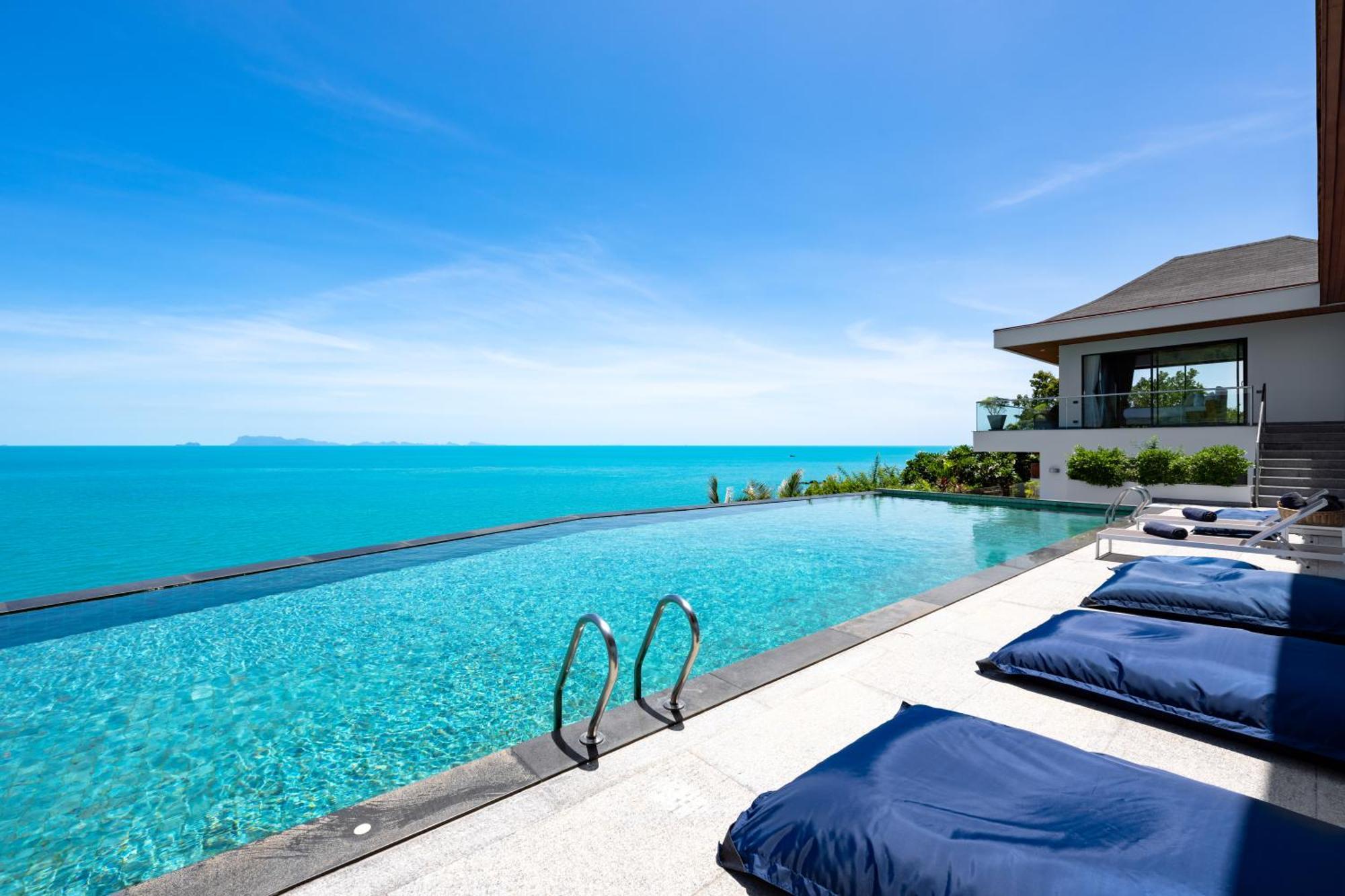 Agara-5 Bedroom Cliffside Ocean Front * Koh Samui