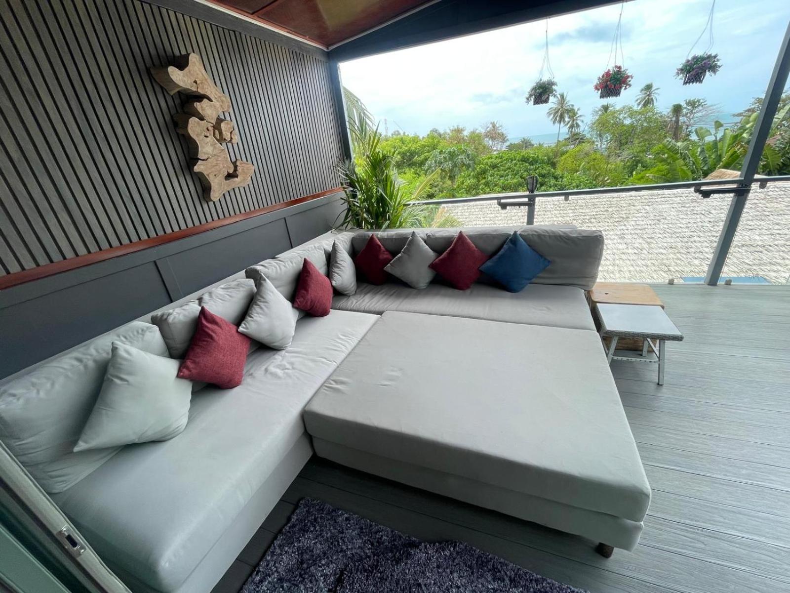 Stunning With Ocean Views And Free Car Plage de Lamai