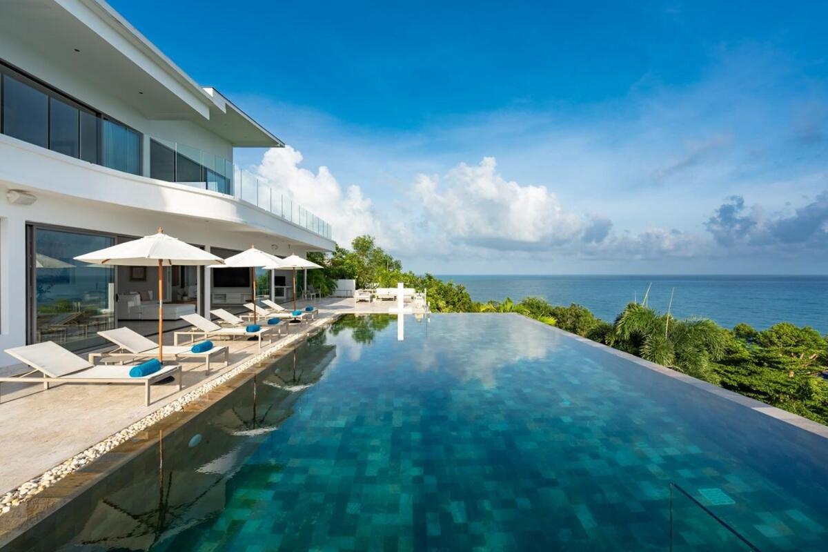 Villa Kazu - Luxury 5-bedrooms Oceanview Retreat With Cinema, Bar, Infinity Pool, Private Cook & Maid Amphoe Koksamui
