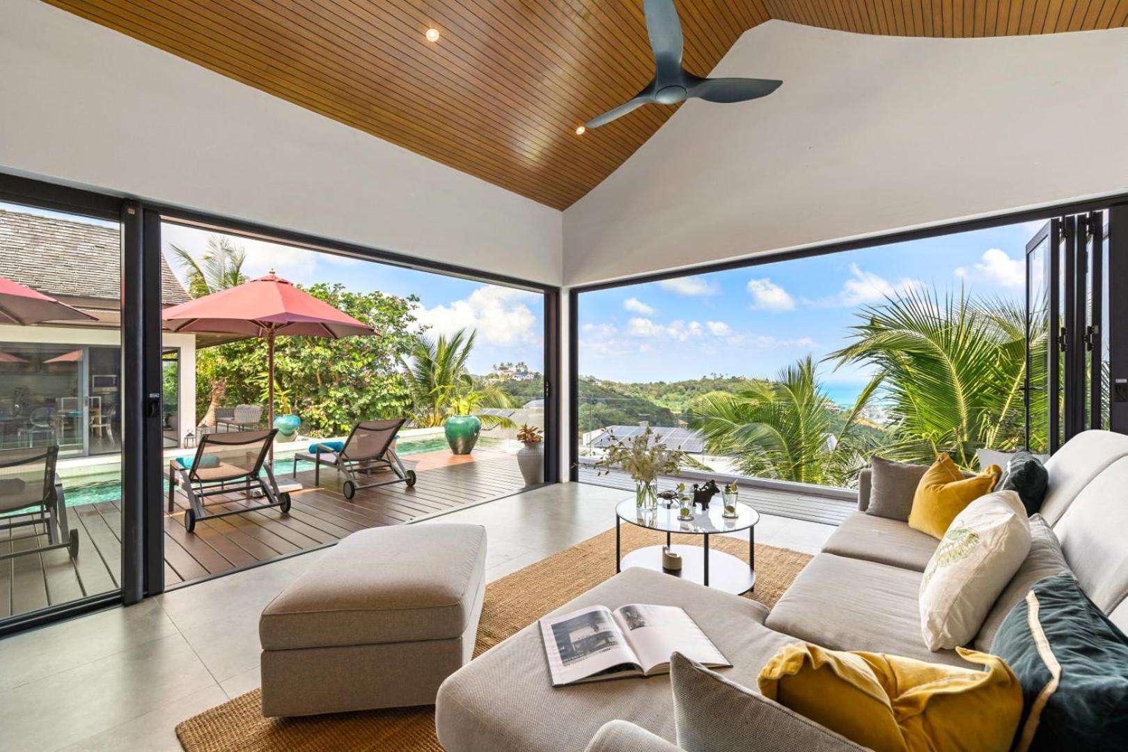 Bophut Amazing Spacious Sea View Mountain Villa *