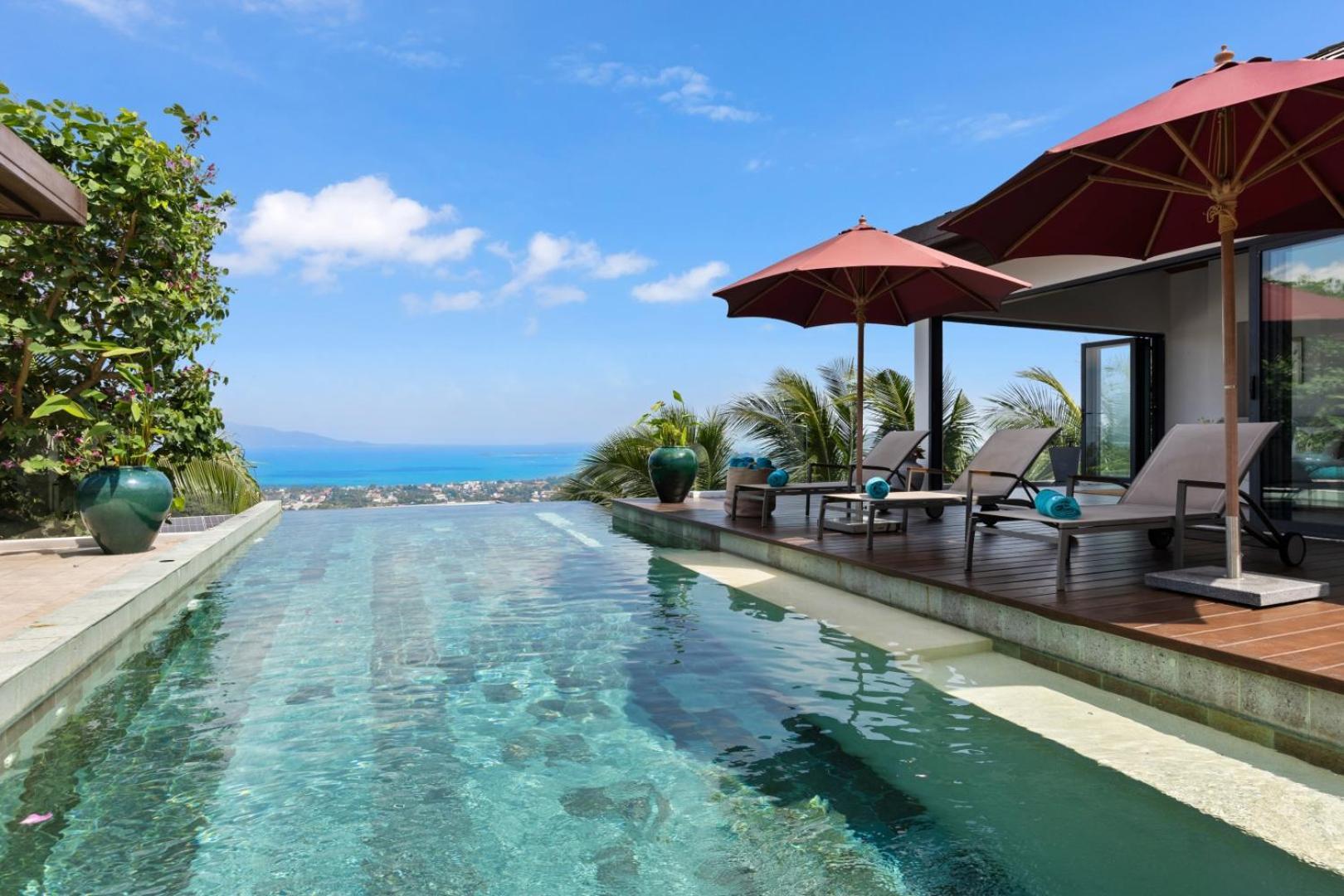 Bophut Amazing Spacious Sea View Mountain Villa *