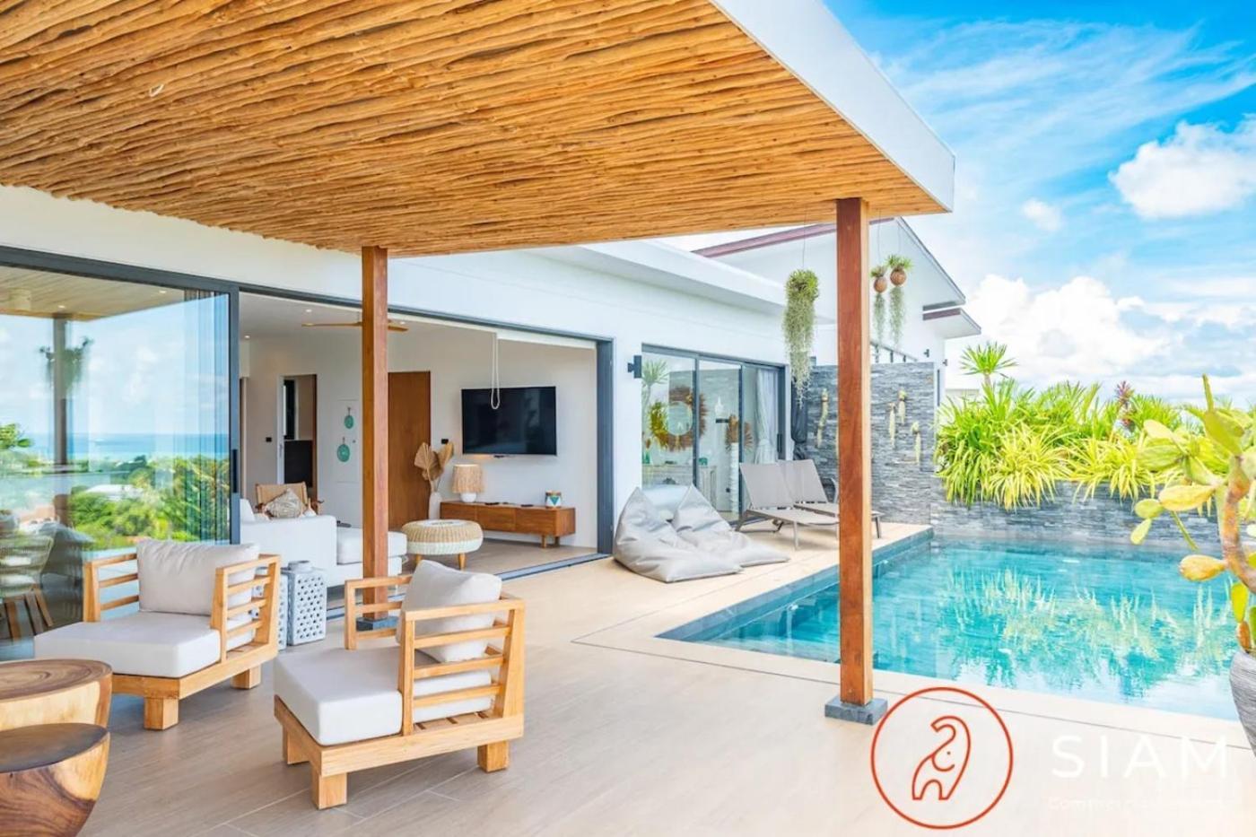 Ocean Dream 3br Boho Chic & Private Pool Sea View * Koh Samui