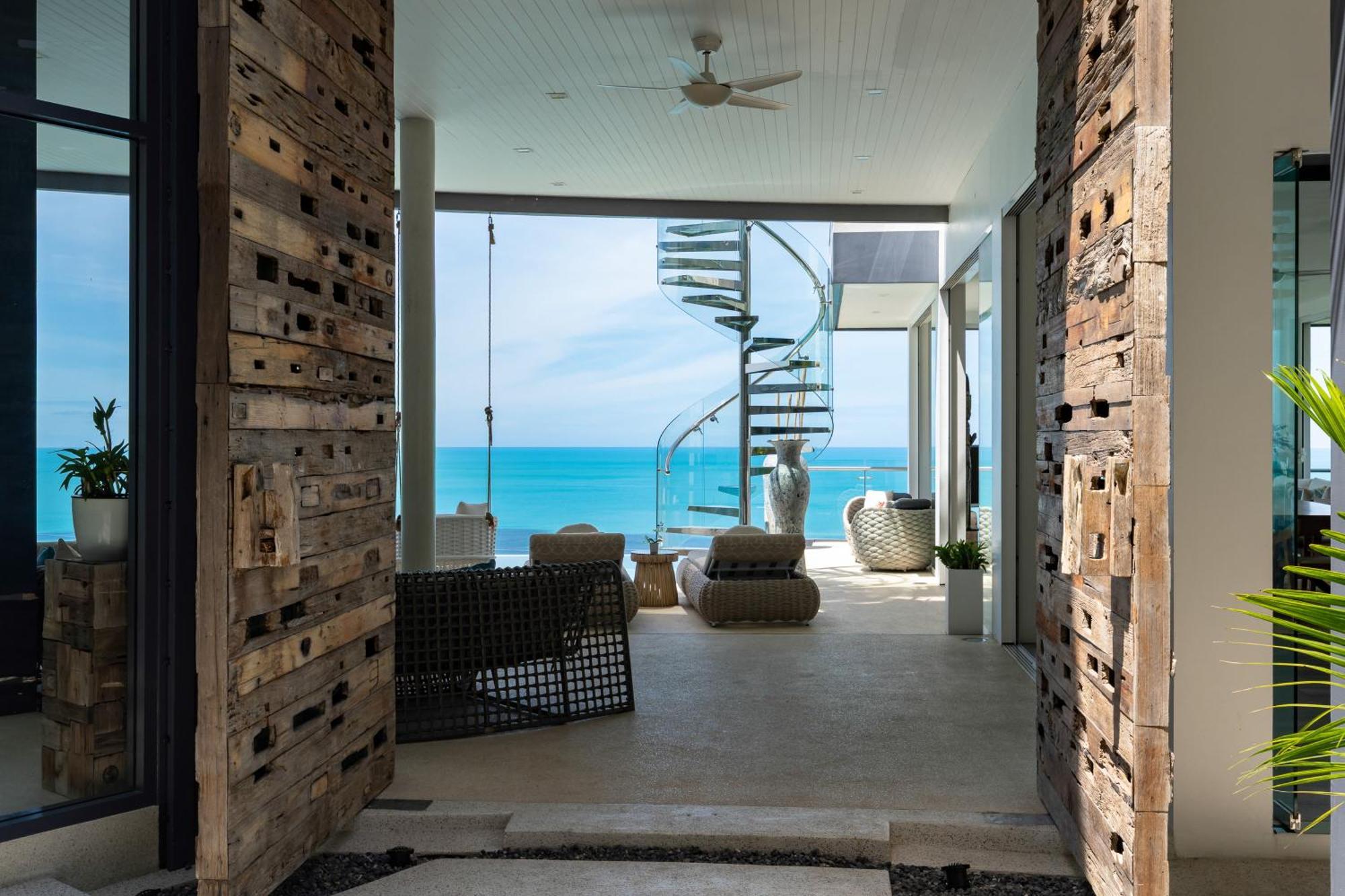 Villa Seawadee - Luxurious, Award-winning Design With Amazing Panoramic Seaview Strand von Chaweng