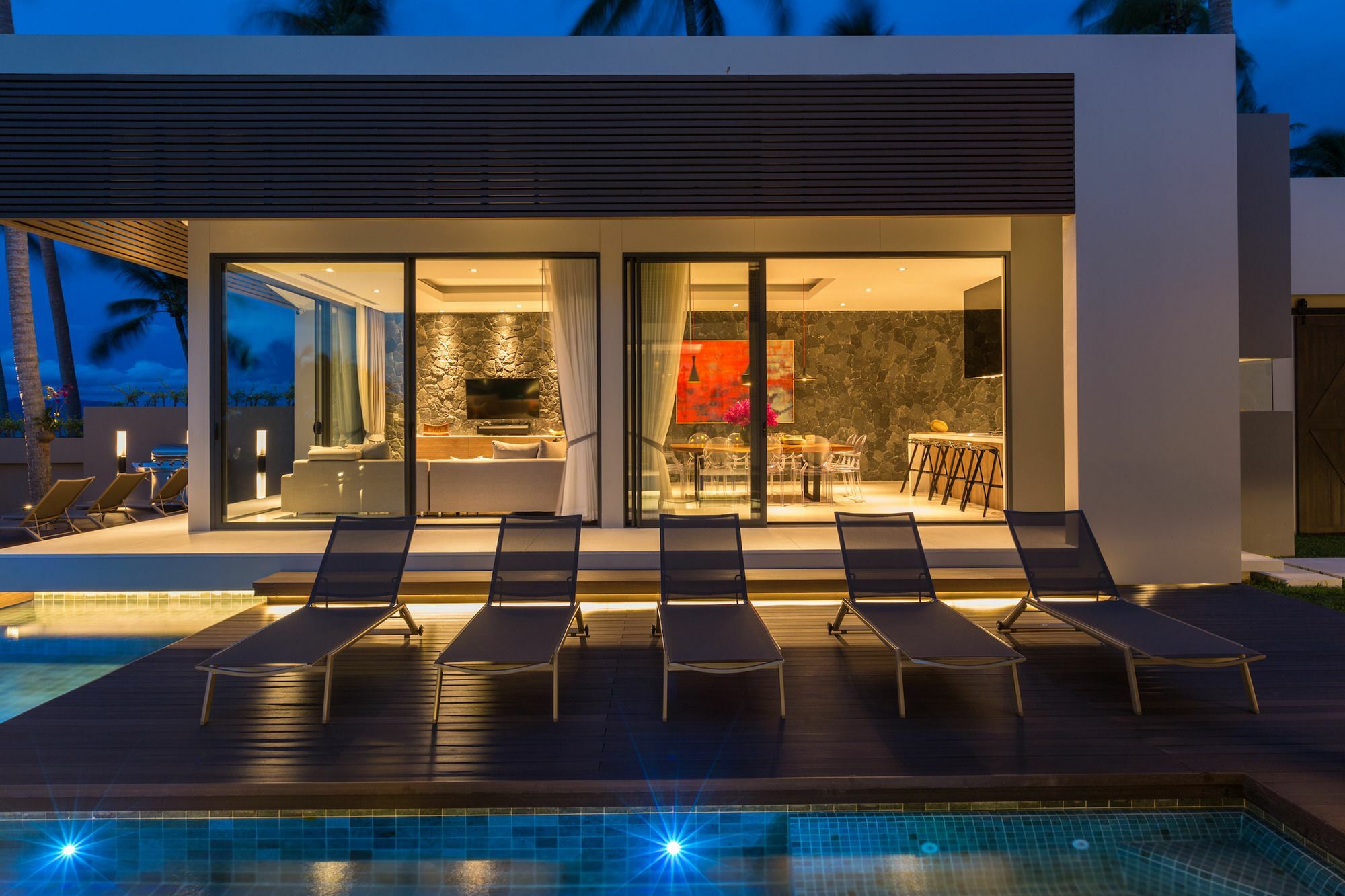 Pousada Elegant Anar 5 Bed Luxury Beachfront Near Four Seasons Bophut