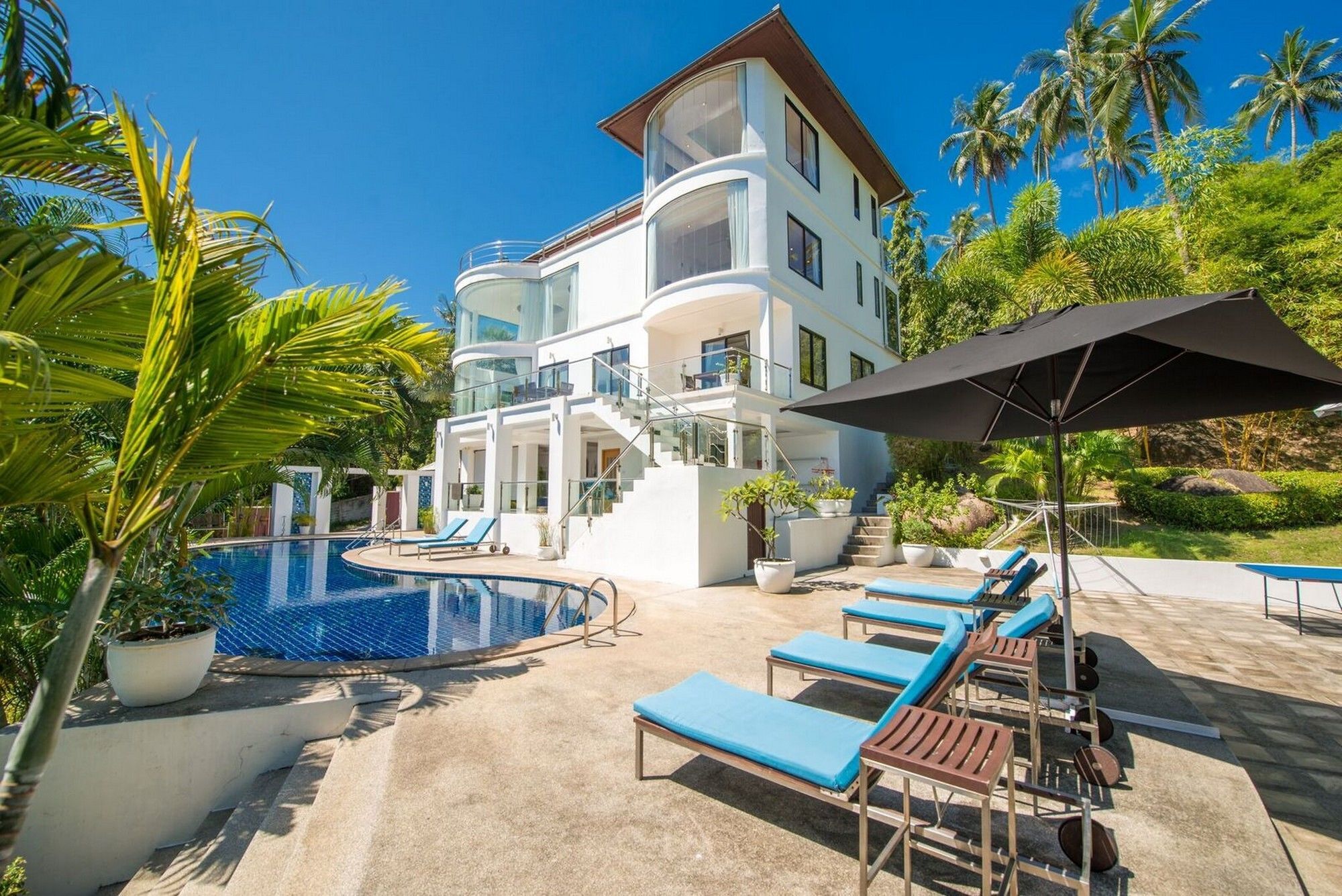 Vila White Stone - Luxurious Sunset View 4 Bed Pool