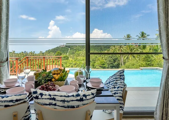 3Br Beautiful New Villa Mikia Sdv007 With Amazing Sea And Mountain Views-By Samui Dream Villas