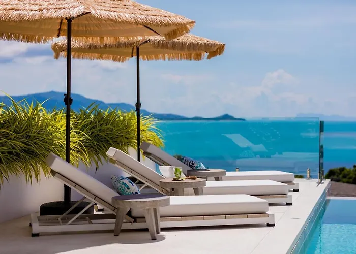 Beachside Villa - Cloud 9 - At Bayside Luxury Villas Samrong Bay Beach, 3 Bed 4 Bath, Salt Water Pool, Sea And Sunset Views, Only 200M Walk To The Beach