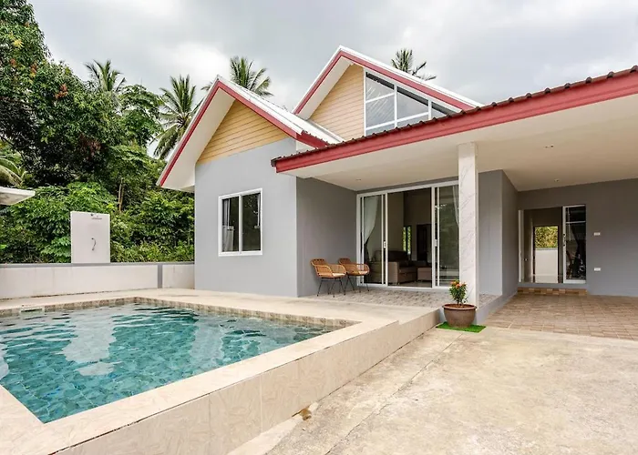 New Spacious 3Br Villa Mountain View, Private Pool & Near Ferry