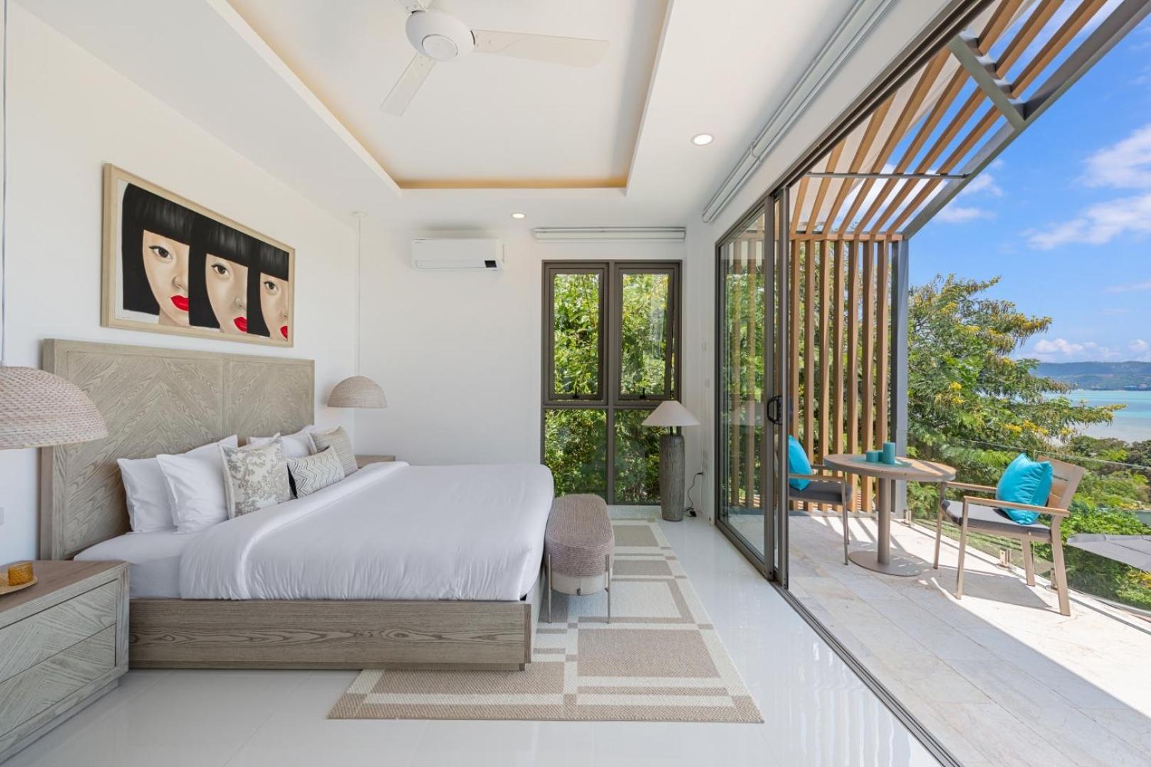 Beachside - Carpe Diem - In Plai Laem Soi 7, 3 Bed 4 Bath, Amazing Sea And Mountain Views, Only 180m Walk To Swimming Amphoe Koksamui