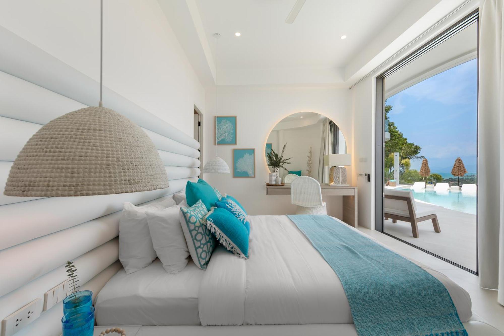 Villa Skyline 9 - Spacious & Stylish Luxury Panoramic Seaview With Outdoor Living & Kitchen, Outdoor Cinema, Private Gym, Salt Water Pool With Jacuzzi In Plai Laem