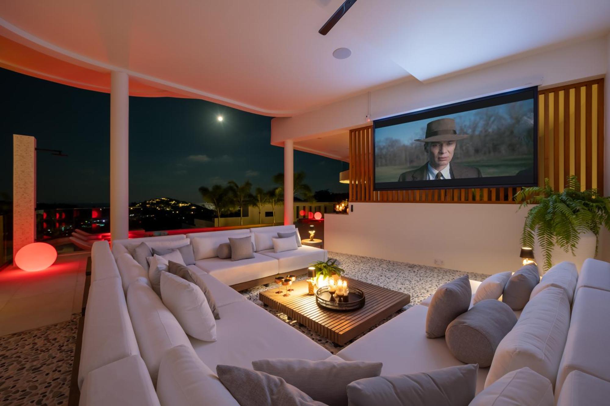 Skyline 9 - Spacious & Stylish Luxury Panoramic Seaview With Outdoor Living & Kitchen, Outdoor Cinema, Private Gym, Salt Water Pool With Jacuzzi In Plai Laem Villa