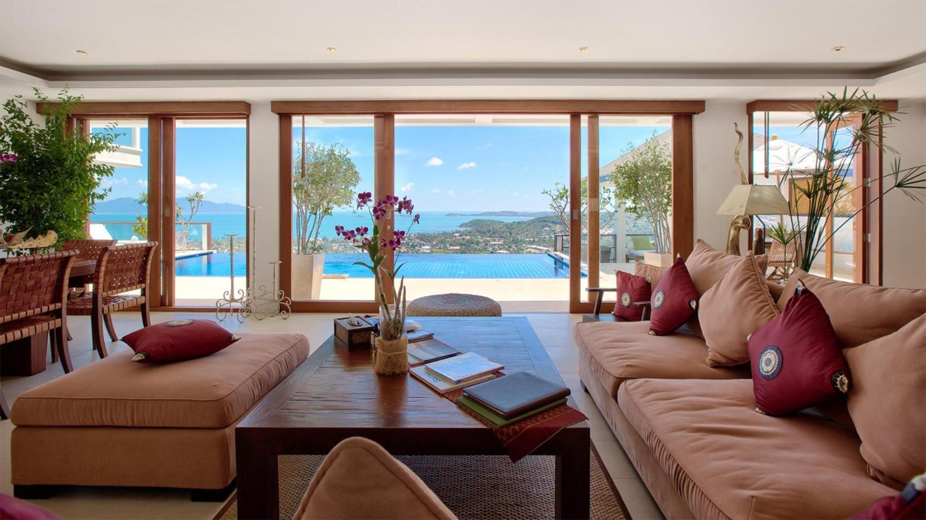 Villa Hillside Baan Lealay 4 Bedrooms Hill Amazing Sea Views