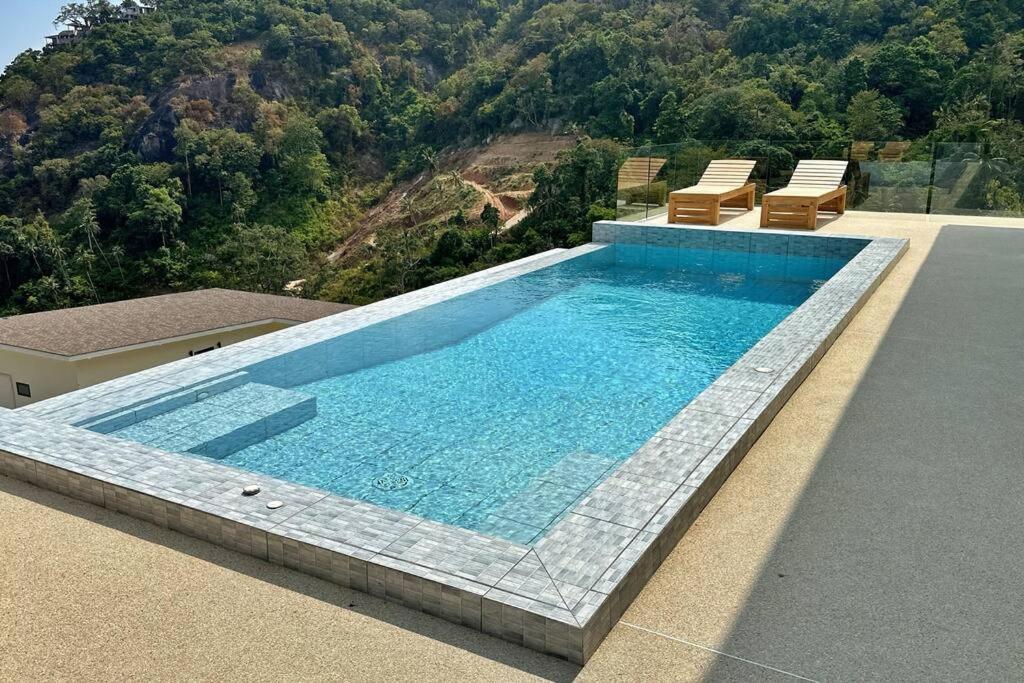 Capri Piscine Jacuzzi Vue Villa Amphoe Koksamui