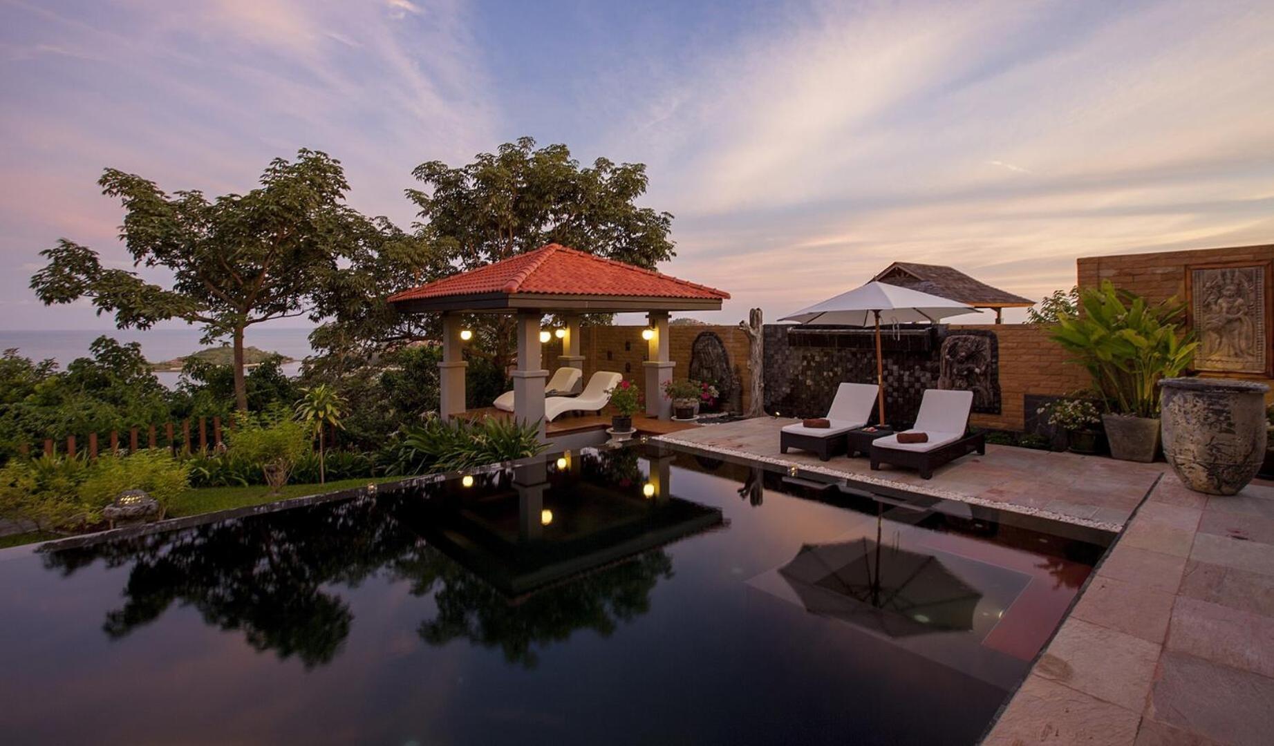 Baan Phuttarak - 4br Private Sea View Villa Amphoe Koksamui